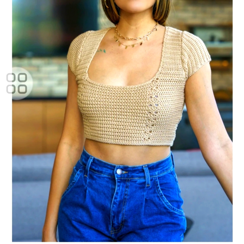 Boutique crochet crop top